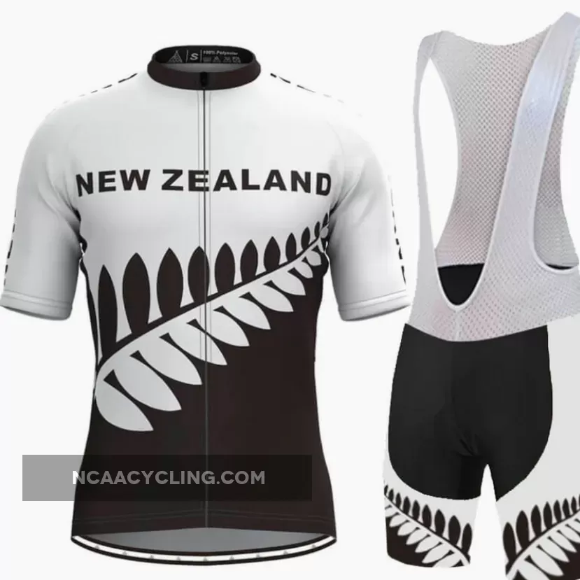 New Zealand Men's Cycling Kit White Black To Buy