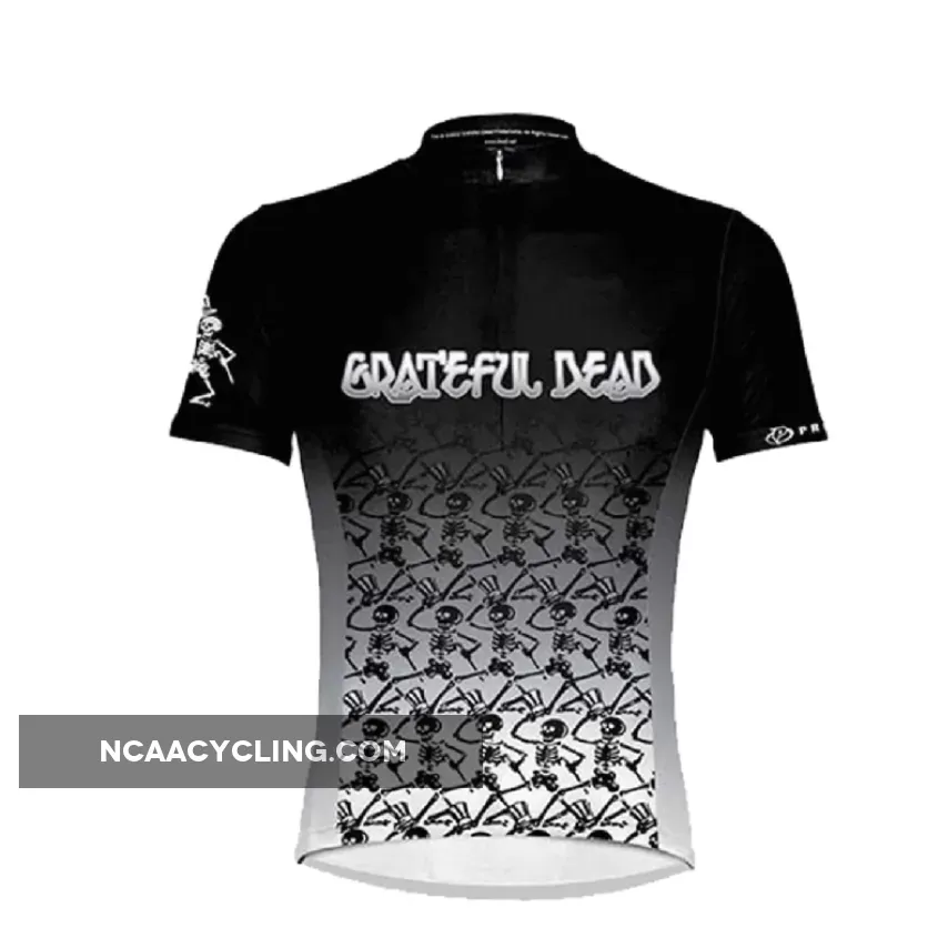 Primal Wear Grateful Dead Dancing Skeletons Men's Full Zip Sport Cut Cycling Jersey, Grateful Dead Bike
