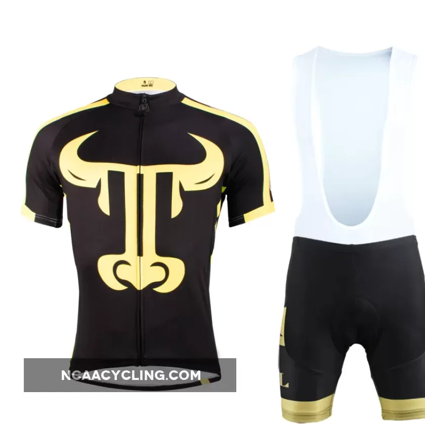 ILPALADINO Animal Golden Bull Man's Short-sleeve Cycling Jersey Team Kit Jacket Pro Cycle Clothing Racing Apparel T-shirt Summer Spring Suit Spring Autumn Clothes Sportswear NO.628
