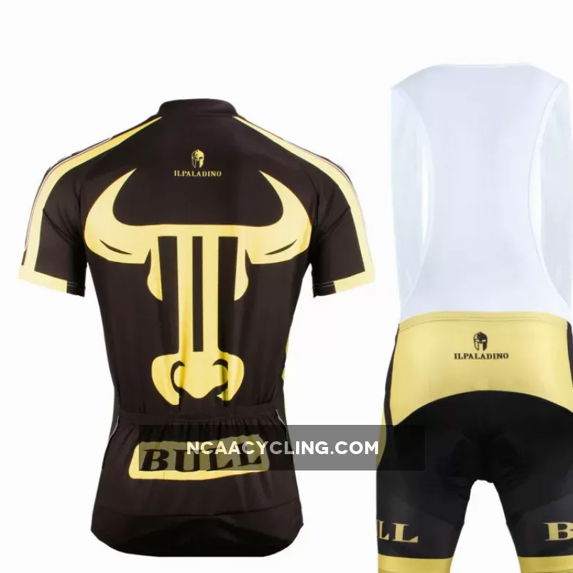ILPALADINO Animal Golden Bull Man's Short-sleeve Cycling Jersey Team Kit Jacket Pro Cycle Clothing Racing Apparel T-shirt Summer Spring Suit Spring Autumn Clothes Sportswear NO.628