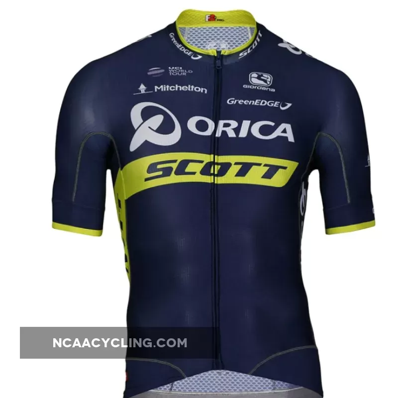 2017 Team Orica Scott short sleeve cycling jersey bike clothing cycle apparel shirt