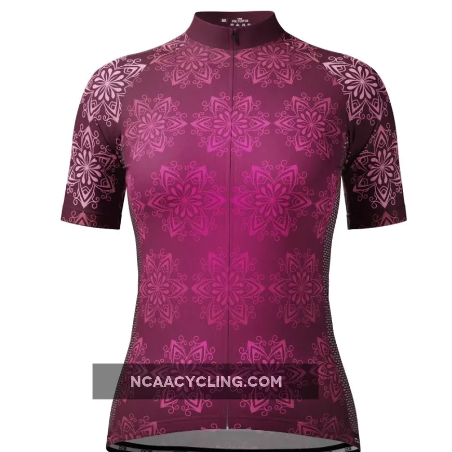 Women's Mandala Short Sleeve Cycling Jersey Brand New