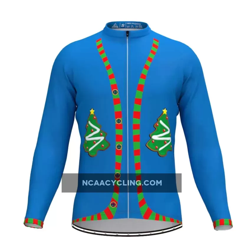 Ugly Christmas Sweater Vest LS Cycling Jersey-Tree Outlet