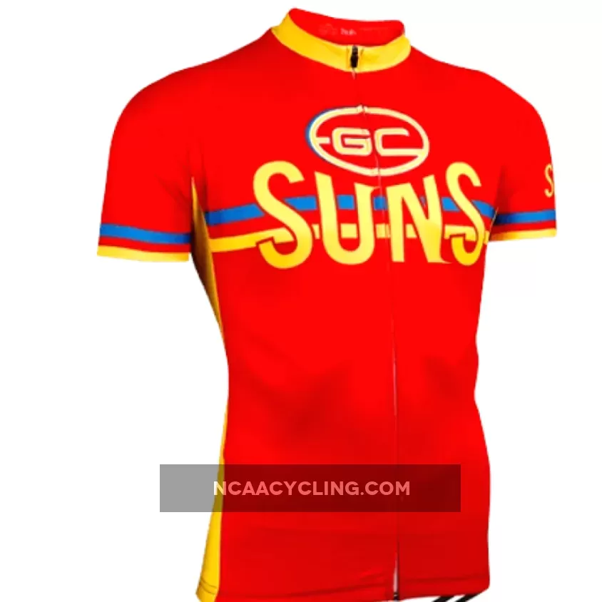 AFL Gold Coast Suns Short Sleeve Cycling Jerseys For Sale