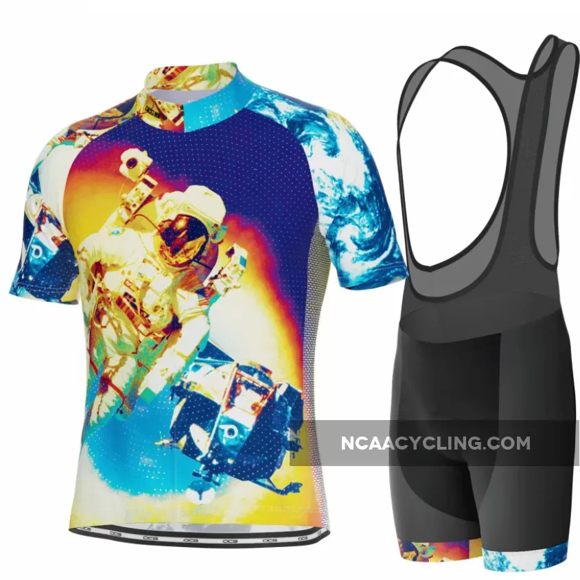 Men's Astronaut to the Moon Short Sleeve Cycling Kit Moon Cycling