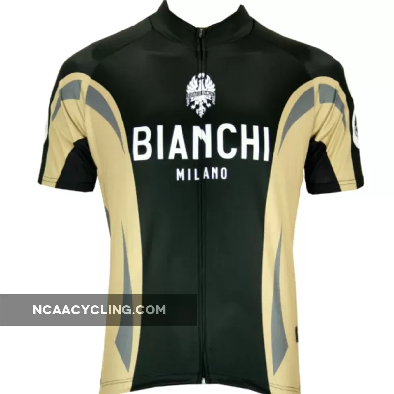 Bianchi Milano short sleeve jersey (continuous zipper) - NOVI