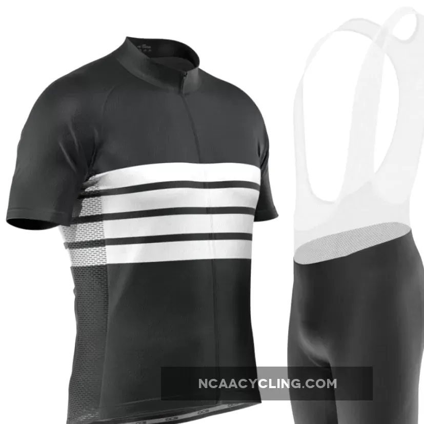 Men's Retro Four Stripe Men's Black Cycling Kit For Sale