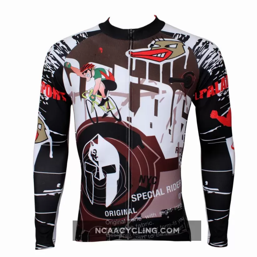 Hot Sale Cycling Clothing Dazzling Cycling Jersey Bike Clothing Cycling Pattern Men's Long-sleeved Jersey for Summer Breathable Fabric(velvet)