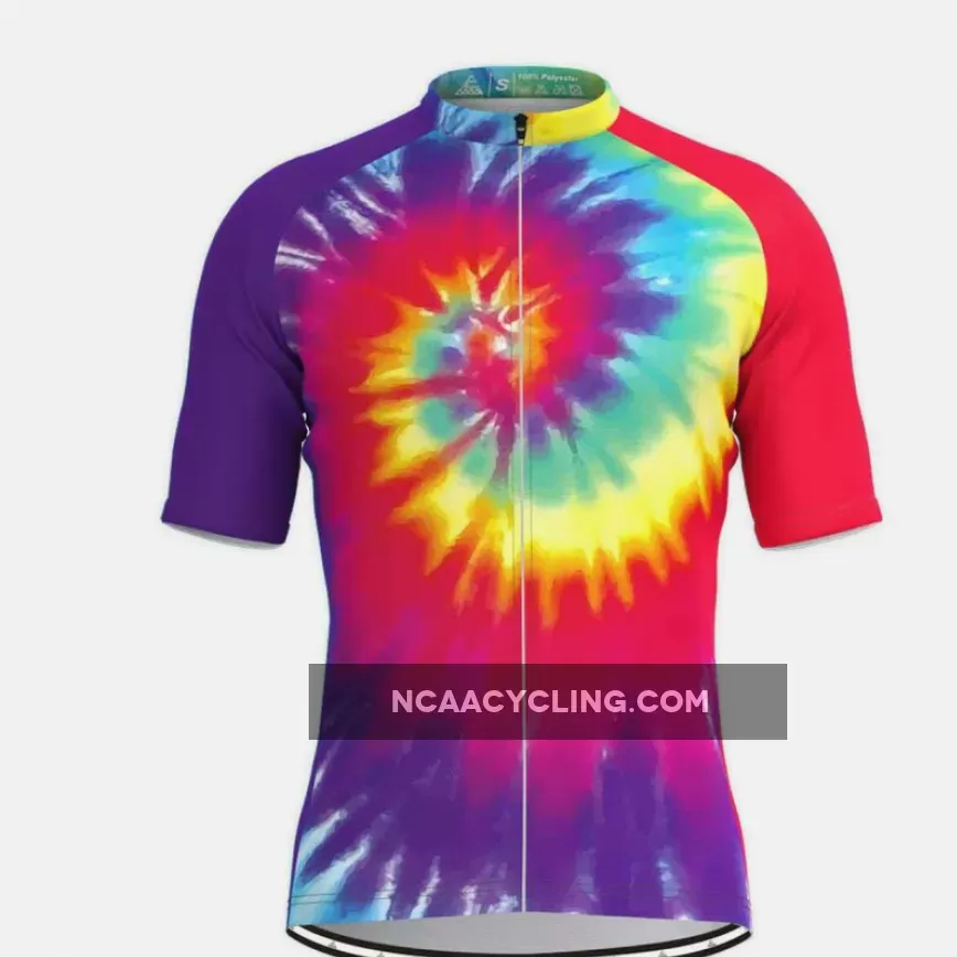 Tie Dye Rainbow Men's Cycling Jersey New Releases