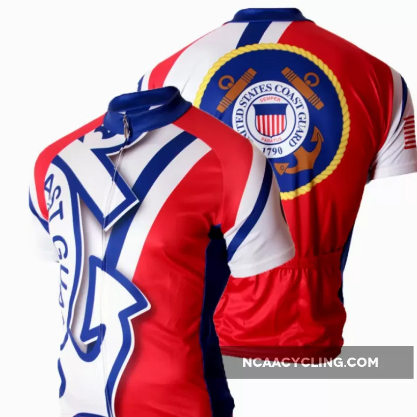 US United States Coast Guard Short Sleeve Cycling Jerseys