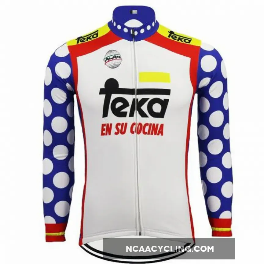 Retro Team Teka Long Sleeve Cycling Jersey To Buy