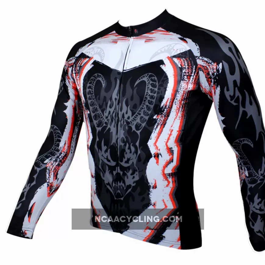 Cycling Jersey Wholesale and Customization Manufacture and Process of Cycling Jersey Breathable Bike Clothing Men's Long-sleeved Cycling Jersey Animal Pattern NO.107