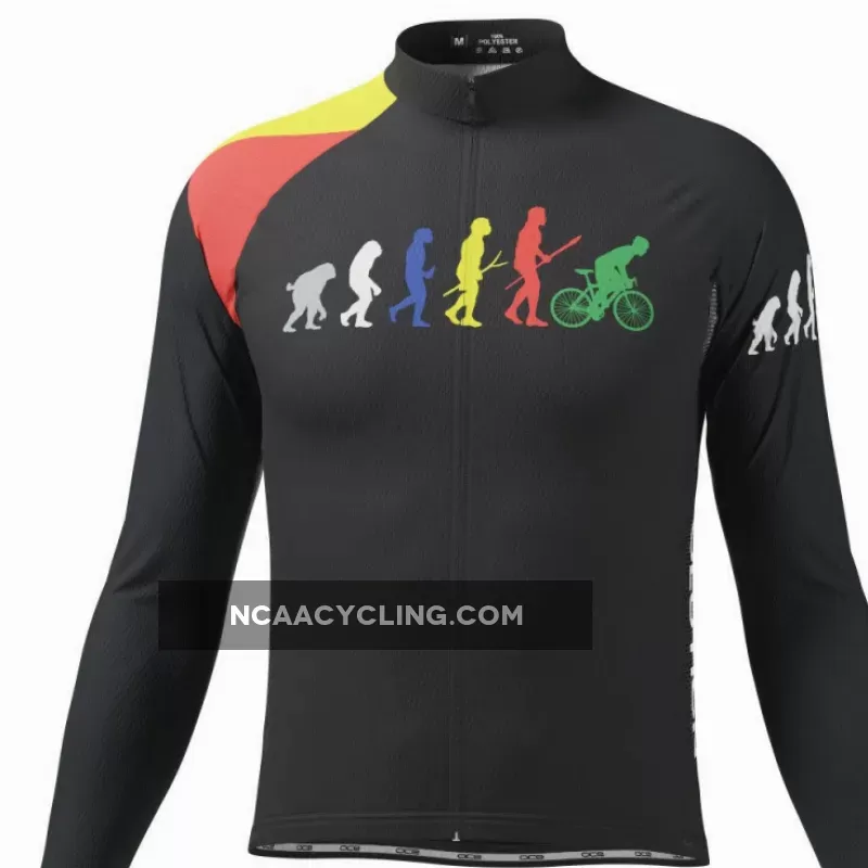 Men's Evolution Of Man Long Sleeve Cycling Jersey For Sale