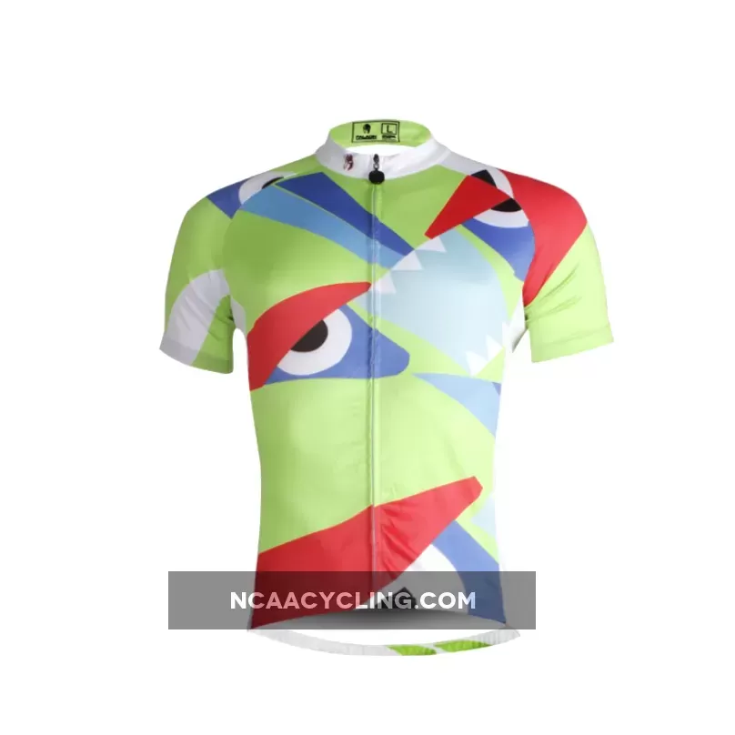 Ilpaladino Unhappy Eyes Breathable Jersey Men's Short-Sleeve Bicycling Shirts Summer Quick Dry Wear Apparel Outdoor Sports Gear Leisure Biking T-shirt NO.661