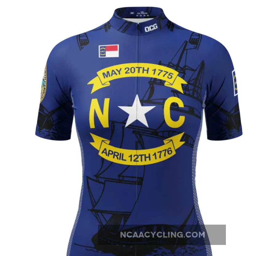 Women's North Carolina USA State Short Sleeve Cycling Jersey