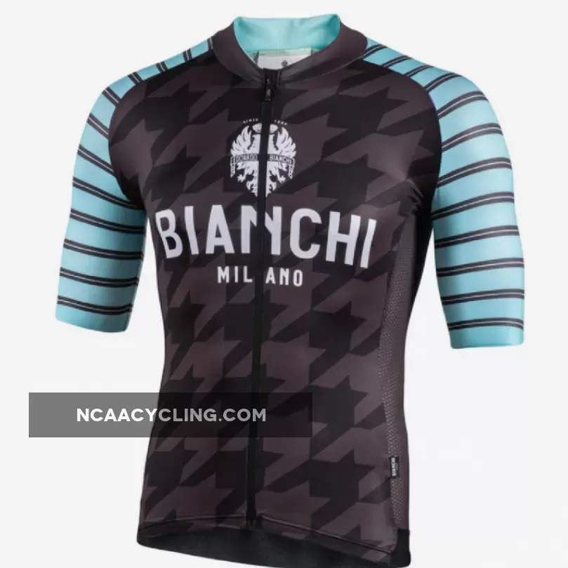 Nalini 2020 Bianchi-Milano FLUMINI Short Sleeve Full Zip Cycling Jersey