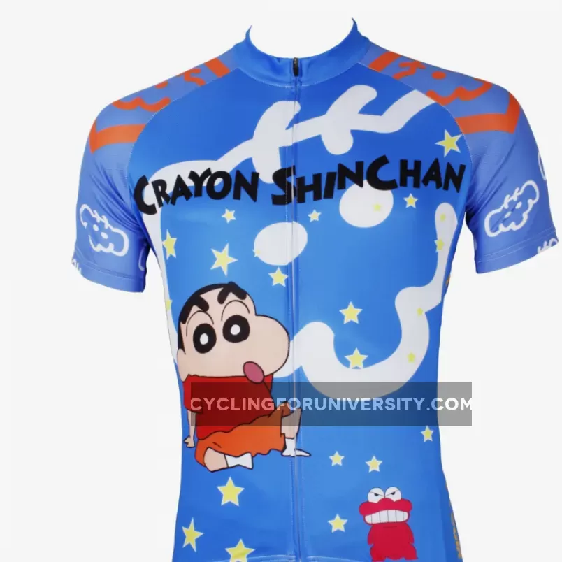 Man's Short-sleeve Cycling Jersey Jacket T-shirt Summer Spring Autumn Clothes Sportswear Cartoon World Crayon Shin-chan NO.534