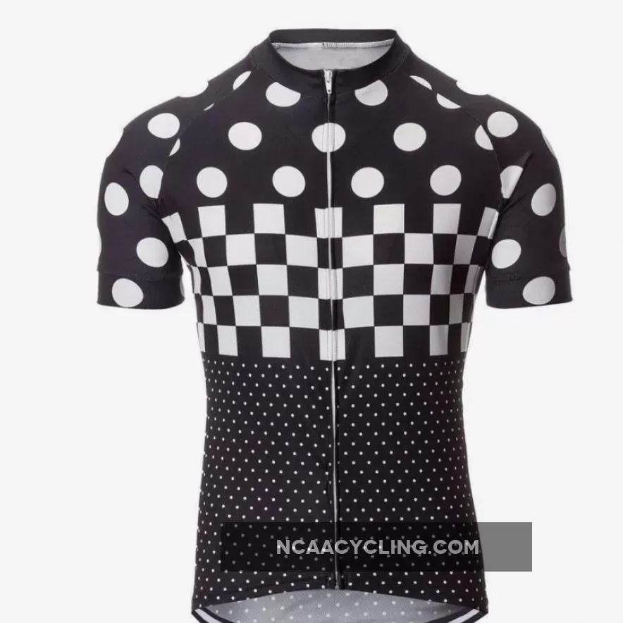Polka Dot Checkered Flag Cycling Jersey Outlet