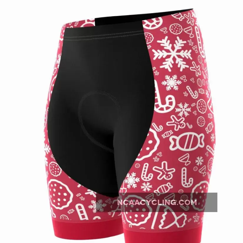 Women's Christmas Candy Pro-Band Cycling Shorts Online