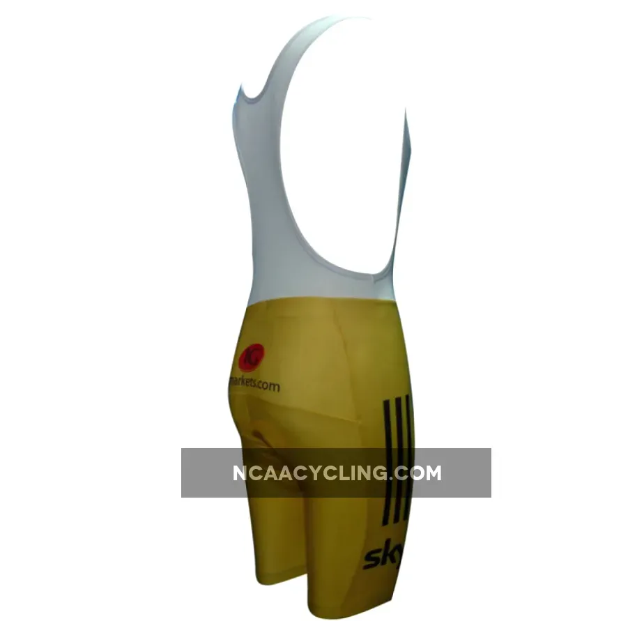 Team Sky Tour De France TDF 2012 Yellow Bib Shorts Outlet