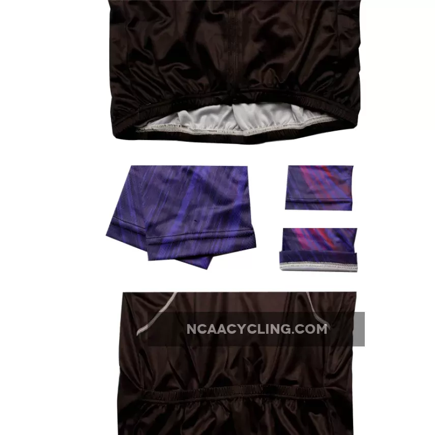 Purple Pink Cool Graphic Arm Men's Cycling Long-sleeve Black Jerseys NO.365