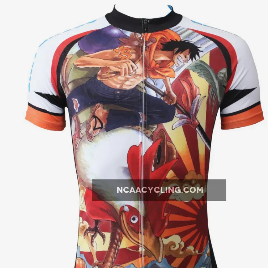 ONE PIECE Members Rooster Pirates Strong World Men's Cycling Jersey Team Leisure Jacket T-shirt Summer Spring Autumn Clothes Sportswear Anime Luffy/Nami/Brook/Chopper/Zoro/Sanji/Franky NO.359