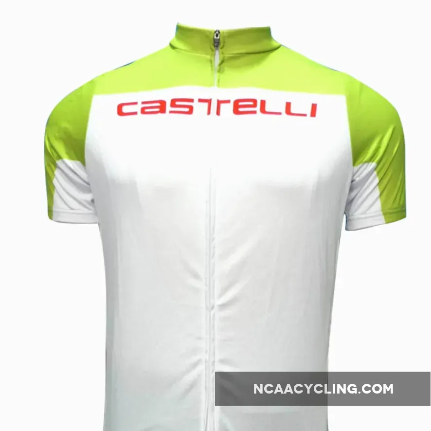 New 2012 CASTELLI WHITE-GREEN Cycling short sleeve jersey