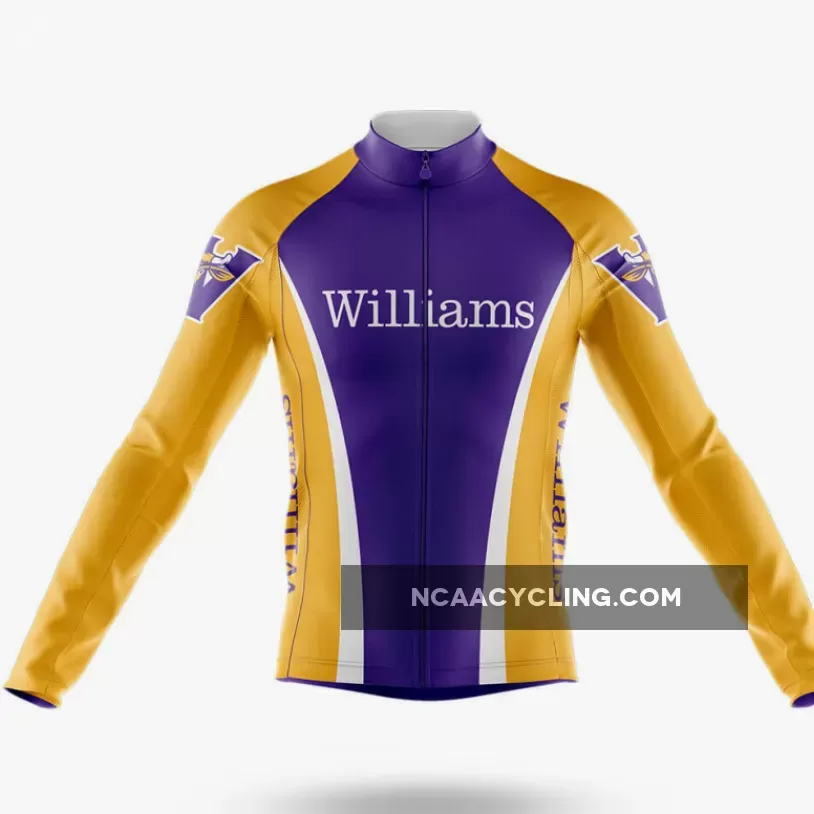 Williams College Long Sleeve Cycling Jersey Only | collegiate cycling jerseys