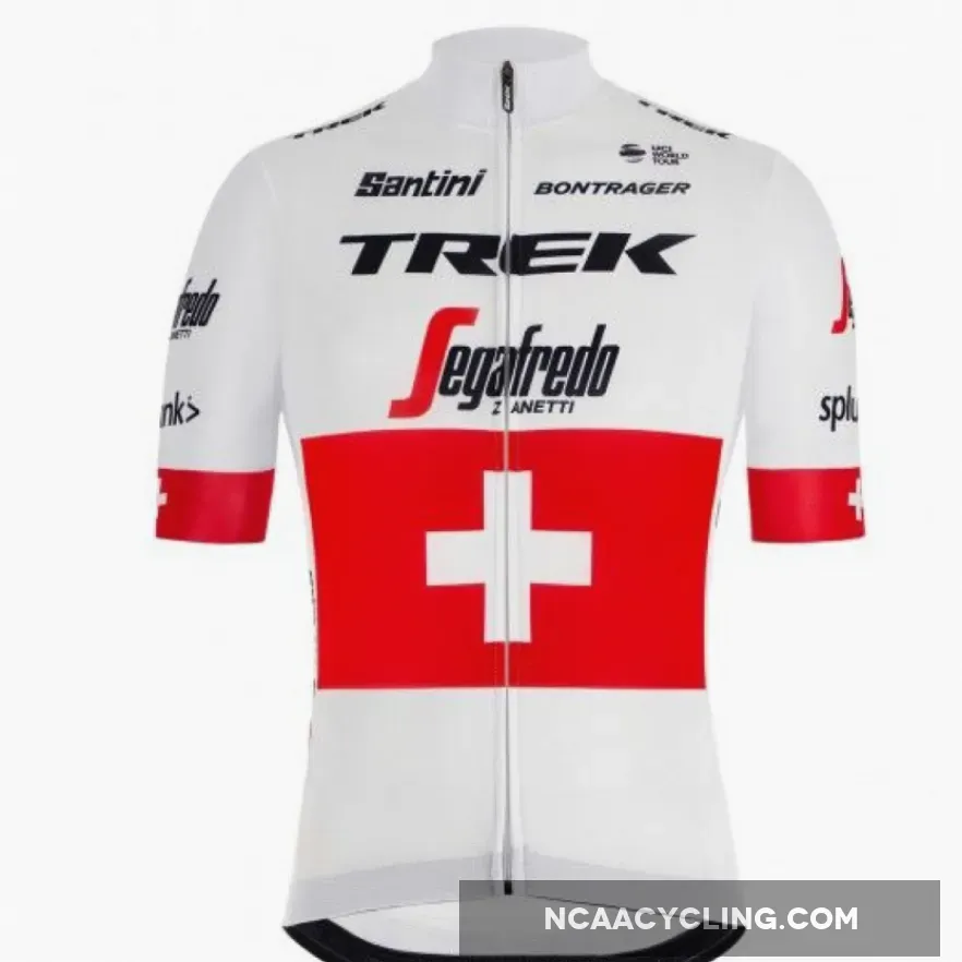 2019 TREK - SEGAFREDO swiss champion Short Sleeve cycling Jersey bike clothing Cycle apparel Shirt