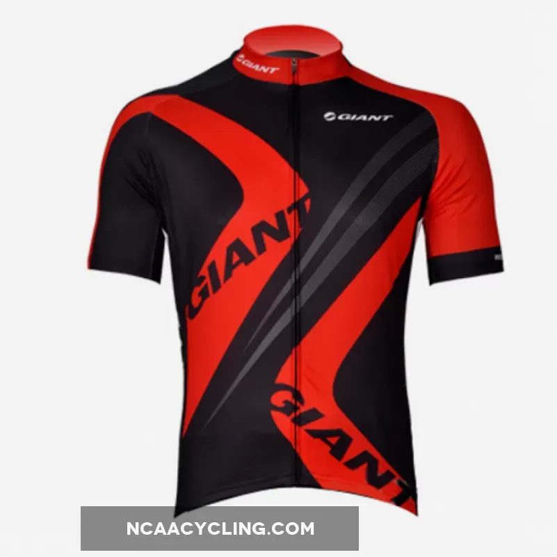 2012 GIANT Black-Red Cycling Short Sleeve Jersey To Buy