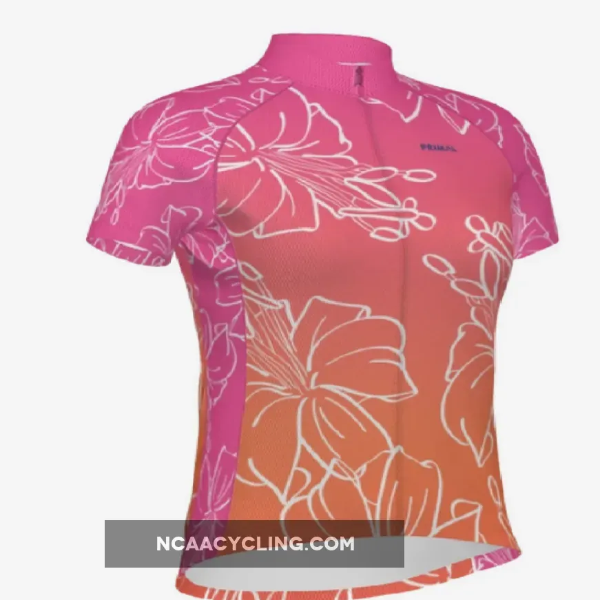 Primal Wear Hana Full Zip Short Sleeve Women's Sport Hawaii Theme Cycling Jersey, Road To Hana Bike