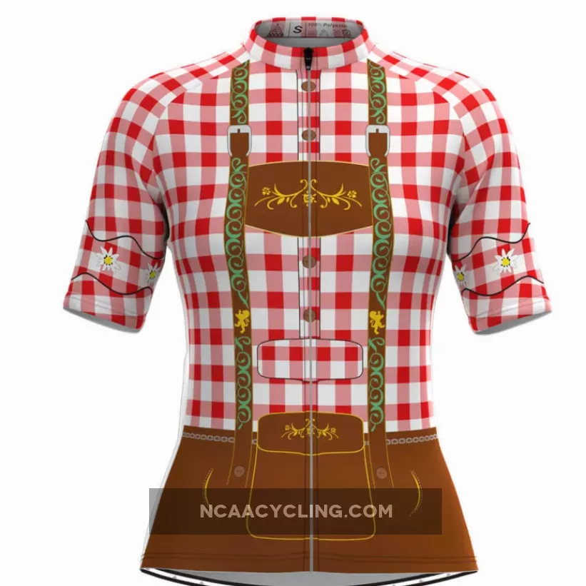 Women's Tirolese Cycling Jersey Red To Buy
