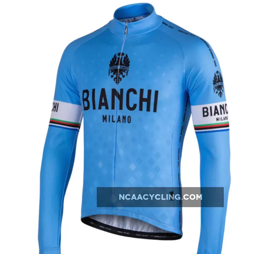 Bianchi Milano Storia1 Blue Long Sleeve Jersey,