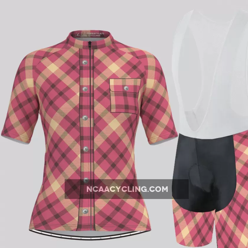 Plaid Checkered Shirt V24 Women's Cycling Kit To Buy