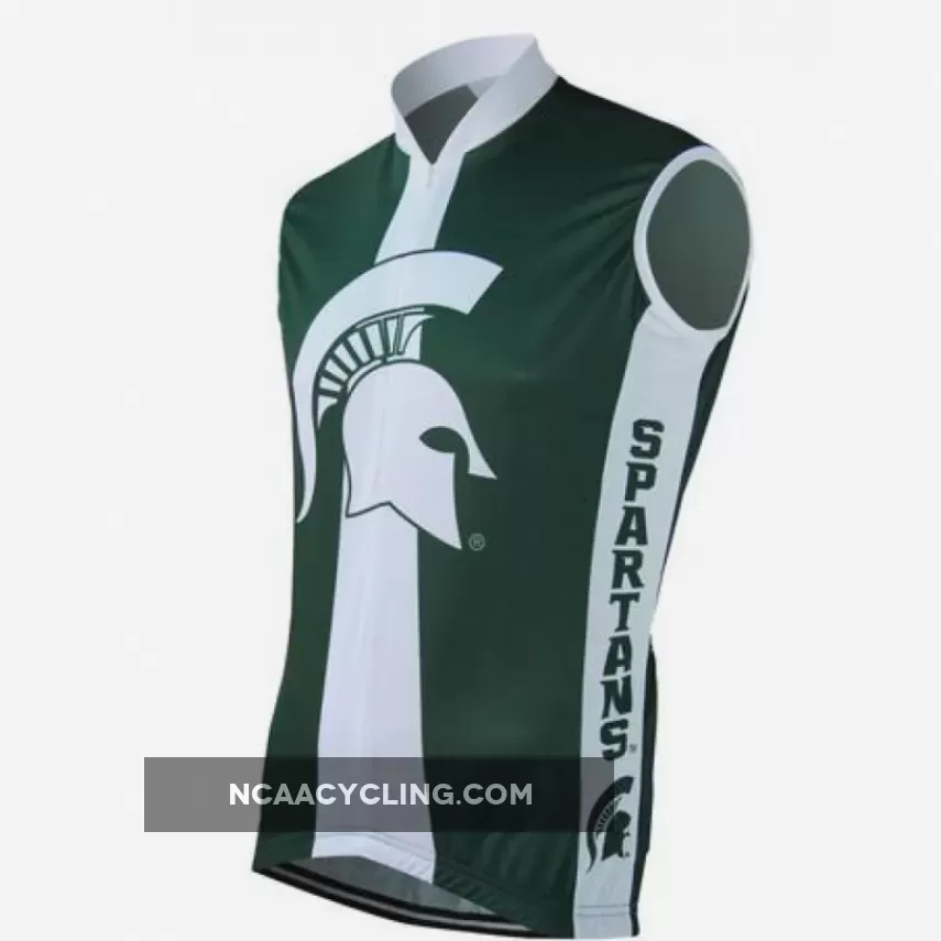 NCAA MSU Michigan State Spartans Sleeveless Cycling Jerseys Z-1905389