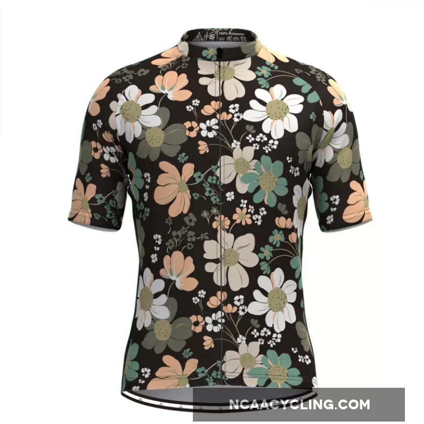 Retro Flowers Men's Cycling Jersey Restock