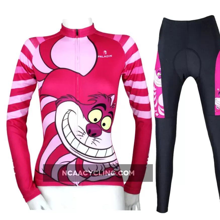 Big Mouth Cat Grinning Women's Long/Short-sleeve Cycling Jersey/Suit Kit No.100