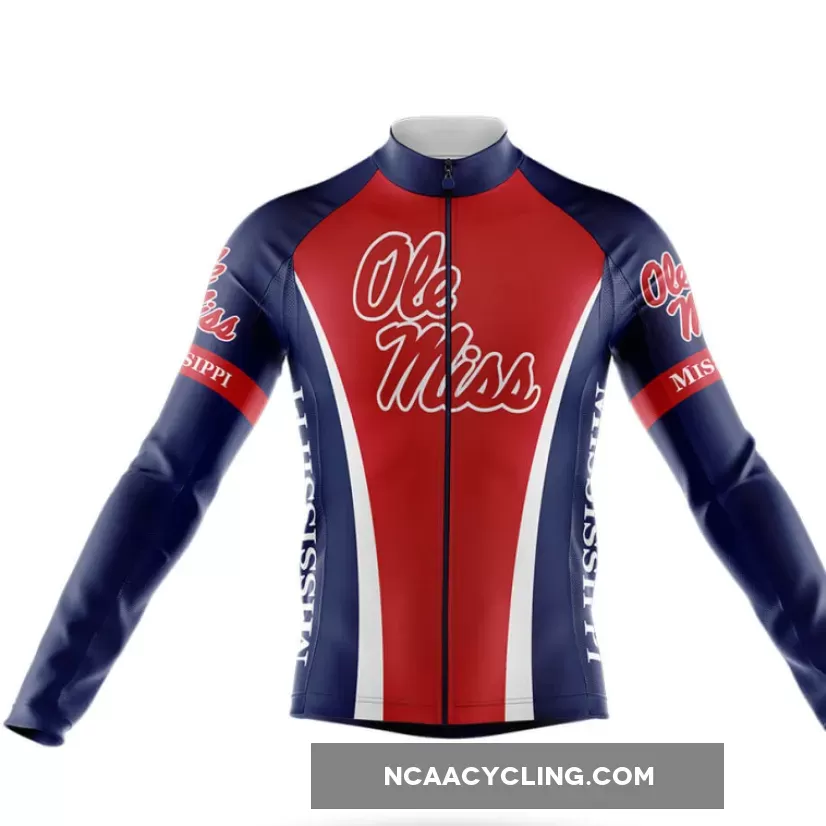 University of Mississippi Long Sleeve Cycling Jersey Only