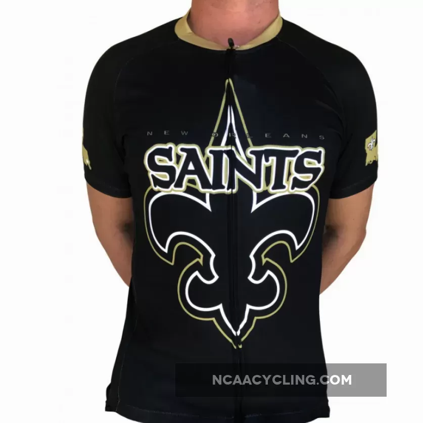 NFL New Orleans Saints Short Sleeve Cycling Jerseys