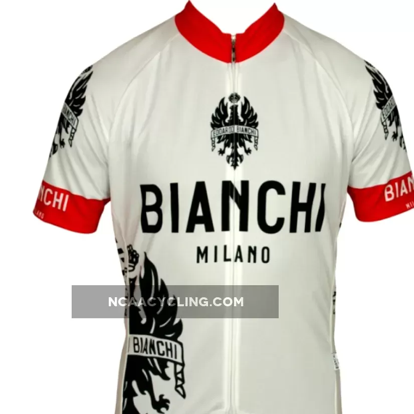 Bianchi Milano short sleeve jersey E12EDOARDO1 white