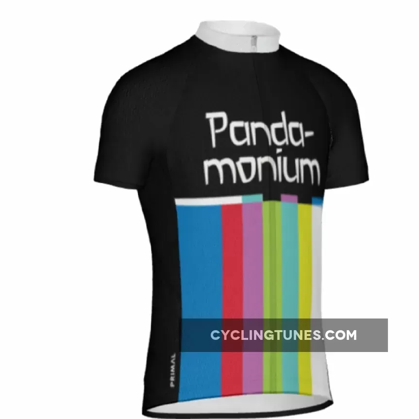 Primal Wear Panda-Monium Full zip Men's Short Sleeve Cycling Jersey