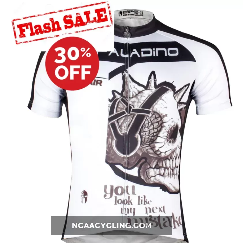 ILPALADINO Music Skull Men's Cycling Jersey Mountain Bike Fits Cycling Apparel for Summer Exercise Bicycling Pro Cycle Clothing Outdoor Sports Leisure Biking Breathable Road Bike Shirt 779