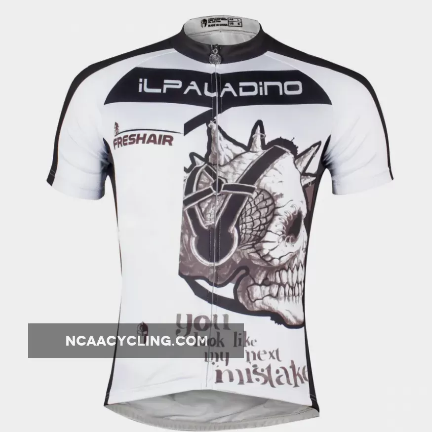 ILPALADINO Music Skull Men's Cycling Jersey Mountain Bike Fits Cycling Apparel for Summer Exercise Bicycling Pro Cycle Clothing Outdoor Sports Leisure Biking Breathable Road Bike Shirt 779