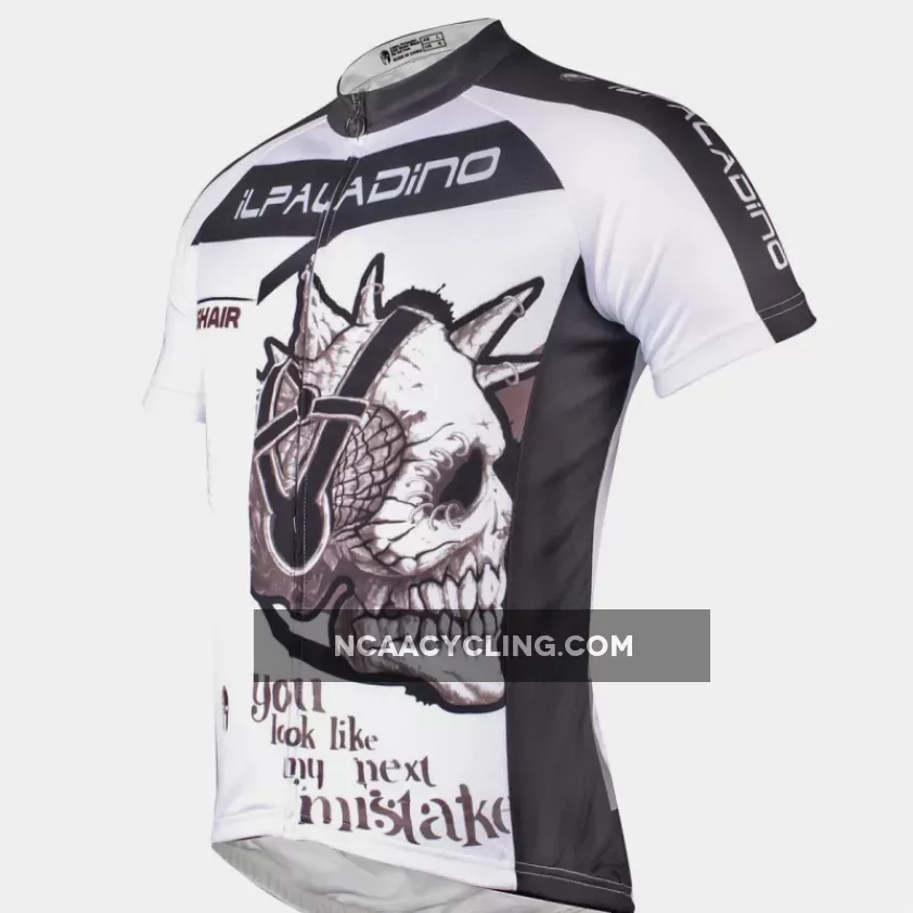 ILPALADINO Music Skull Men's Cycling Jersey Mountain Bike Fits Cycling Apparel for Summer Exercise Bicycling Pro Cycle Clothing Outdoor Sports Leisure Biking Breathable Road Bike Shirt 779
