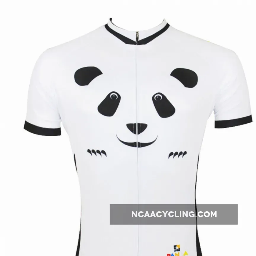 ILPALADINO Panda Men's Cycling Short Sleeve Bike Shirt Quick Dry Exercise Bicycling Pro Cycle Clothing Racing Apparel Outdoor Sports Leisure Biking Shirts NO.120