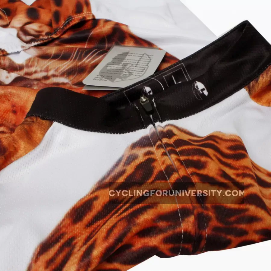 Ilpaladino Approaching Leopards Animal Men's Breathable Quick Dry Short-Sleeve Cycling Jersey Bicycling Shirts Summer Sportswear NO.566