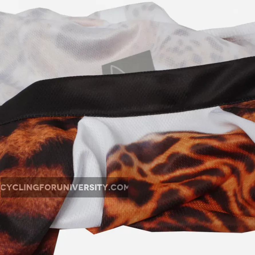 Ilpaladino Approaching Leopards Animal Men's Breathable Quick Dry Short-Sleeve Cycling Jersey Bicycling Shirts Summer Sportswear NO.566
