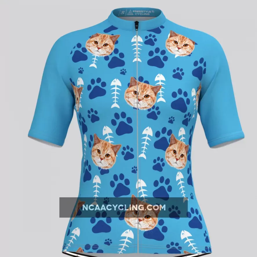 Custom Cat Face V1 Women's Jersey For Sale