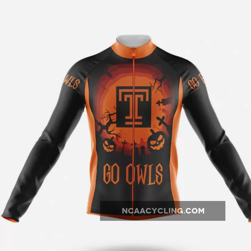 Halloween Temple University Long Sleeve Cycling Jersey Only