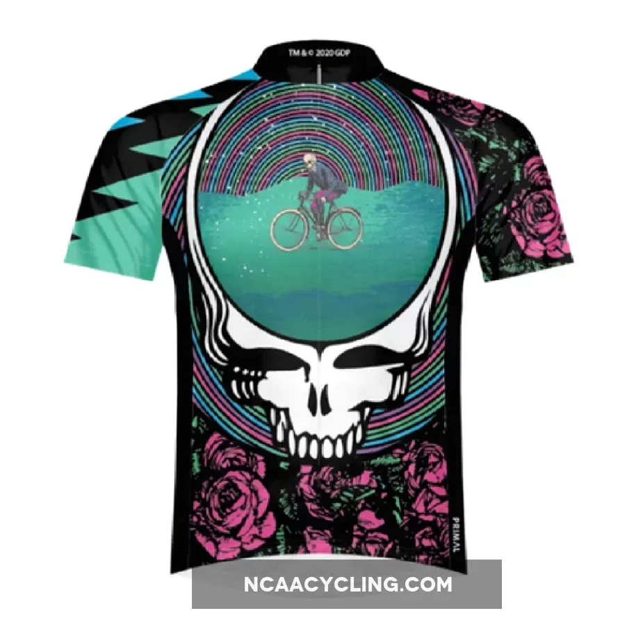 Primal Wear Grateful Dead One for the Road Men's Full Zip Sport Cut Cycling Jersey
